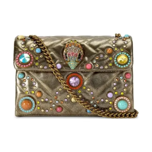 Kurt Geiger London Kensington Leather Сумка через плечо Средняя Женская Золотая