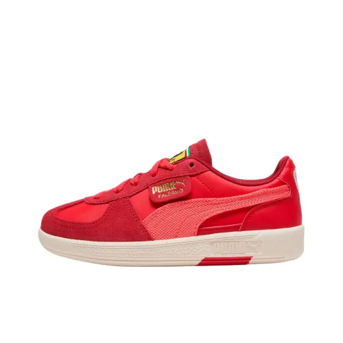 PUMA Scuderia Ferrari Low Топ Детские Лайфстайл Кроссовки Красный Желтый Подростки