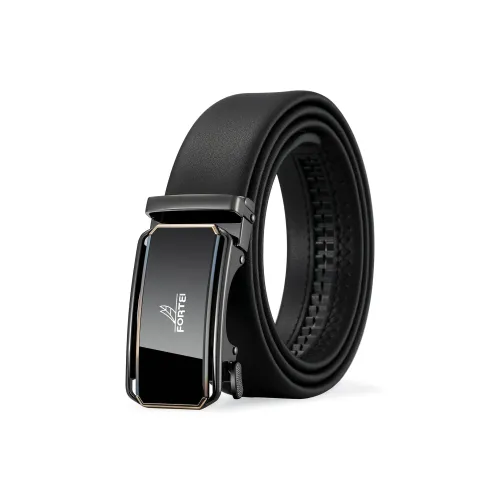 FORTEI Ремни из коровьей кожи Мужские Черные Ширина 3,5 см