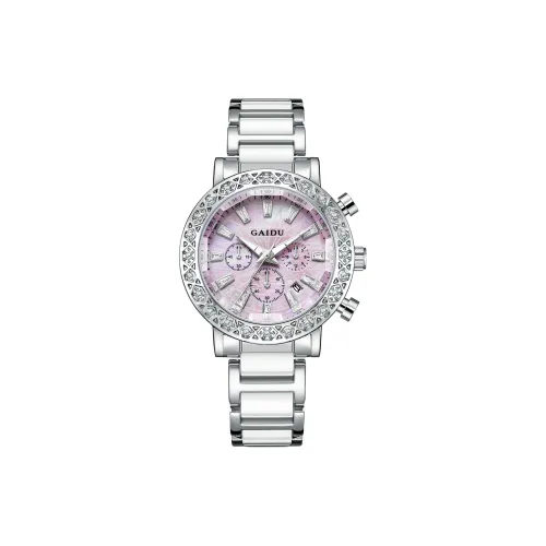 GAIDU Услуга написания поздравительных открыток Кварцевый механизм Стальной ремешок Часы Женские часы Зеленый циферблат