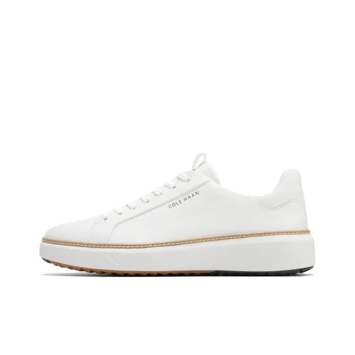 COLE HAAN Slip-resistant Abrasion-resistant Low-top Skateboard Shoes Men's White Box COLE HAAN Противоскользящие Износостойкие Низкие Кеды для скейтбординга Мужские Белая Коробка