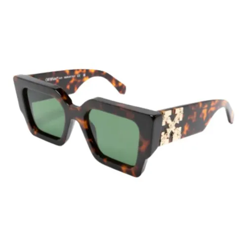 OFF Белый Ацетат Квадратные Солнцезащитные Очки Женские Коричневый