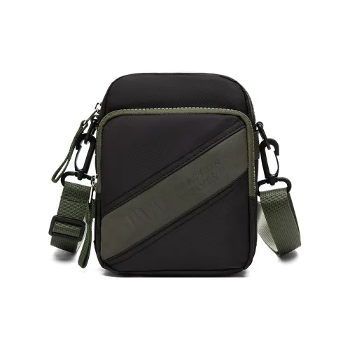 SEPTWOLVES Ткань Сумка через плечо Маленькая Мужская Черная Зеленая