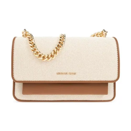 MICHAEL KORS Хлопок Crossbody Сумка Сумка через плечо Женская Бежевая Коричневая