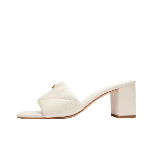 COACH Шлепанцы 6,3 см Женские Ecru