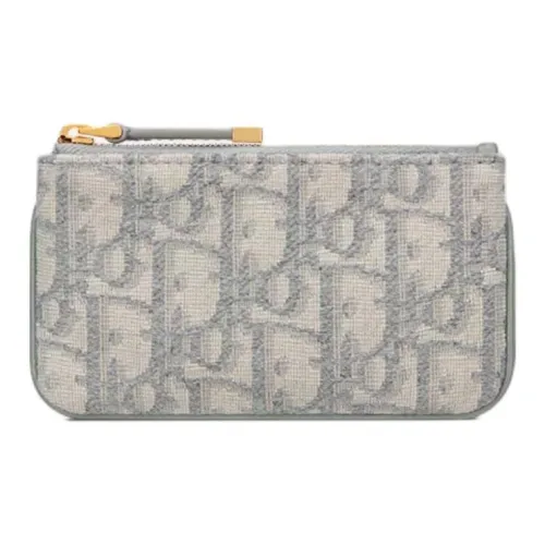 DIOR Travel Cotton Key Pouch Women's Gray DIOR Путешествие Хлопок Key Pouch Женские Серый