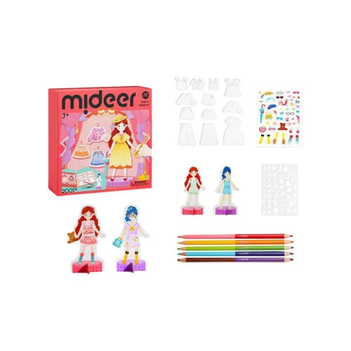 MIDEER Наклейка BOOK Handmade DIY Материал Для Одежды Вверх Принцессы с Переменными Наклейками Игрушки