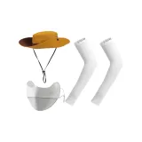 Желтый комплект из трех предметов [ведро + маска для лица + охлаждающие рукава]