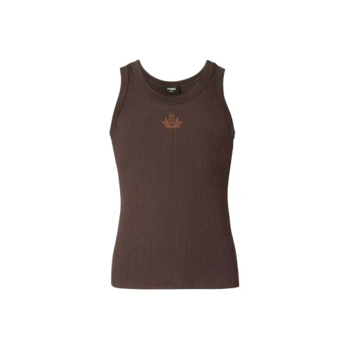 Fendi Коричневый Мужские Майки