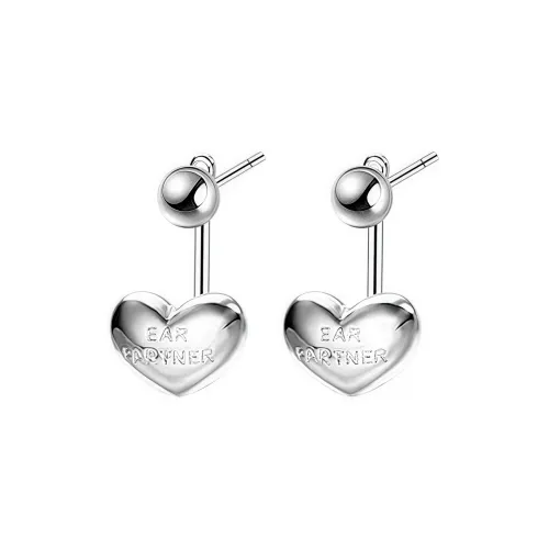 KING OF BLING Серьги-гвоздики из серебра 925 пробы женские