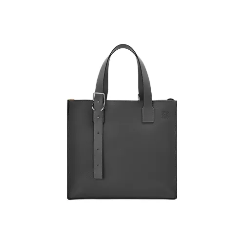 LOEWE Soft с текстурой Телячья кожа Тоут Сумка Сумка для покупок Сумка через плечо Мужская Черная