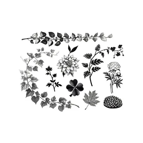 SHITIAN Растение Журнал Травяной Водонепроницаемый Временные Татуировки