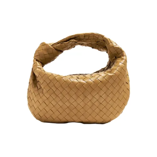 Bottega Veneta Jodie Кожа Сумка Маленькая Женская Коричневая