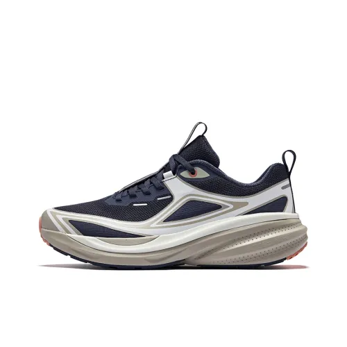 Erke Vertical and Horizontal 1,0 Беговые кроссовки Низкий Топ Летний Cicada Синий Микрокристалл Белый Мужской