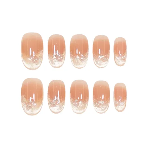 COLLEEN Alice False Nail Oval Nude Gradient Instagram Style 19mm