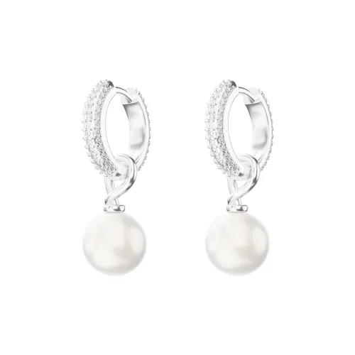 ICEGANG Серьги из меди с покрытием из белого золота унисекс