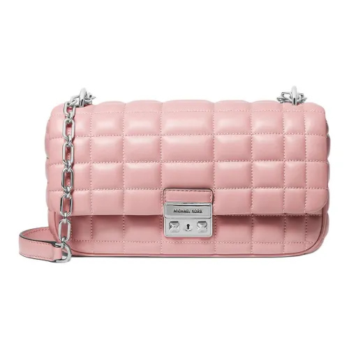 MICHAEL KORS Tribeca Кожа Сумка через плечо Большая Женская Дымчатый Розовый