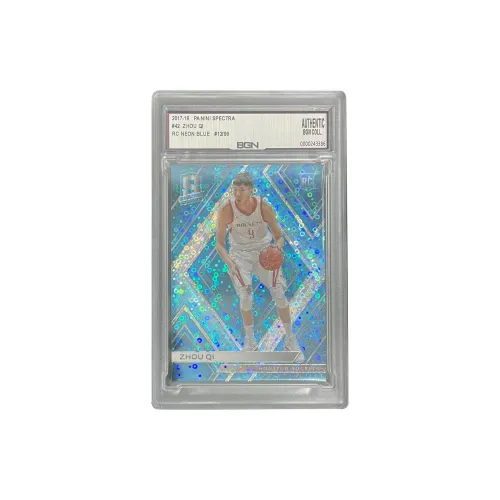 Панини 2017-18 Спектра Ракета Zhou Qi Новые звезды RC Spectrum 12 99 Синий Пузырьки Fold Рефракция BGN