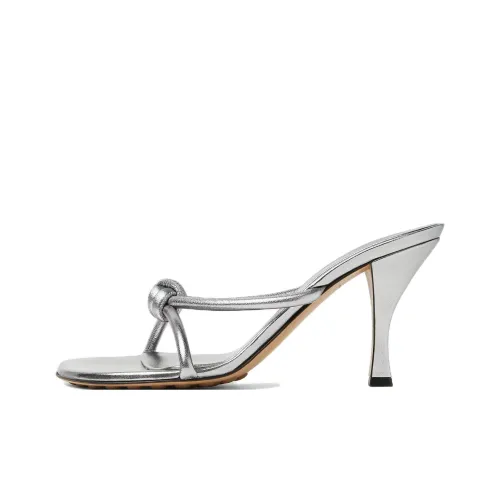 Bottega Veneta Blink Слипоны 8 см Женские Серебряные