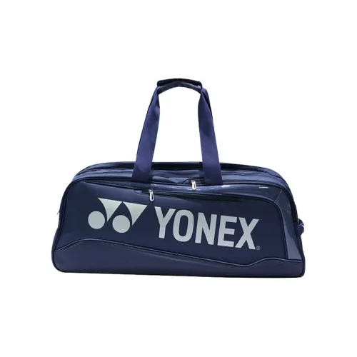 YONEX Штучная кожа с текстильной спортзал сумка стандартная унисекс темно-синий