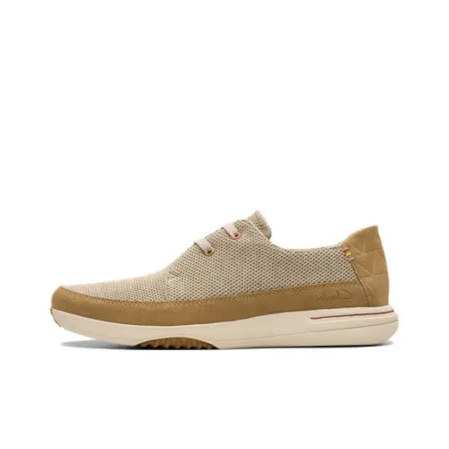 Clarks Мужская повседневная обувь, низкий топ, серый, мужской