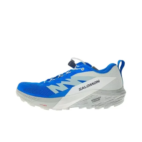 Salomon Sense Ride 5 Беговые кроссовки Низкий топ Белый Синий Мужской