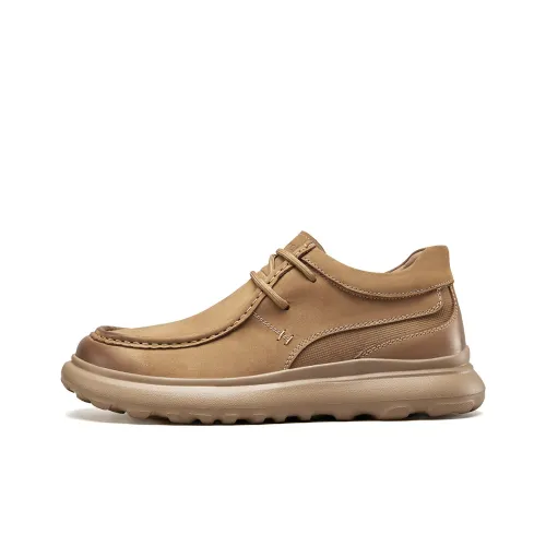 YEARCON Мужские повседневные туфли Low Top Желто-коричневые Мужские