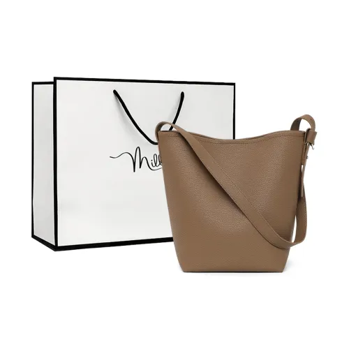 MILLIE'S Корова Кожа Подмышка Сумка через плечо Стандартная Женская Каштановый Коричневый