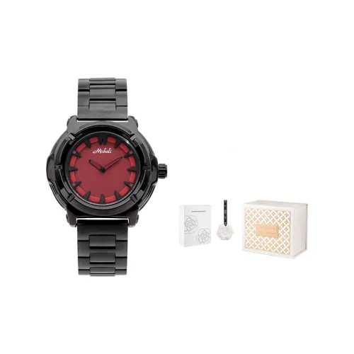 MISHALI Анкора Красный Кварцевый Механизм Стальной Ремешок Часы Женские Часы Красный Циферблат Часов