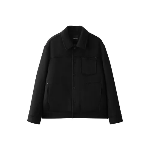 Gxg Jeans Черное мужское пальто