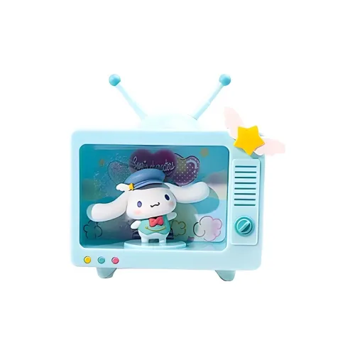 Miniso x Sanrio Cinnamoroll Винтаж TV LED Cinnamoroll Cute Cartoon Настольный Декор Мерч по IP