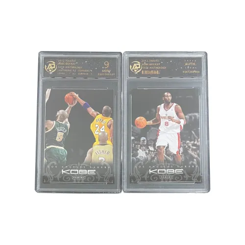 PANINI 2012 Лейкерс Коби Брайант Тека Блок Дриббл РПА 9 очков Звезда Карта Сертифицированные карточки 2 шт
