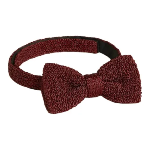 HERMES Шелковые галстуки унисекс кирпично-красного цвета