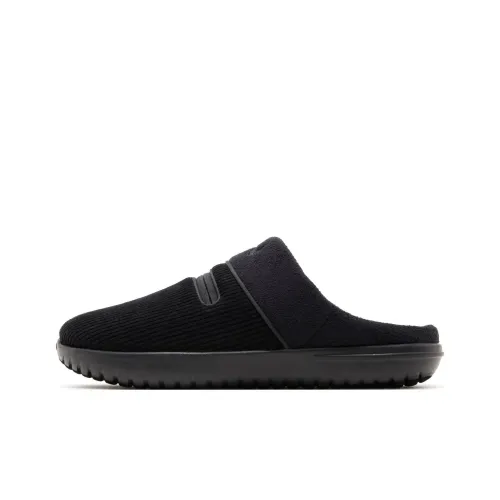 Nike Burrow SE Устойчивый к истиранию и скольжению Домашние тапочки Мужской Черный