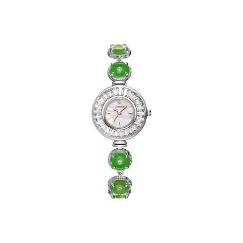 Caffiny 'Встреча Нефритовый' Lucky Collection Кварцевый механизм Часы Женские часы Жемчужная раковина Циферблат часов