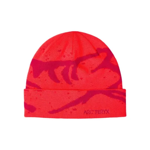 Arcteryx Переработанный полиэстер пряжа эластан шапки-бини унисекс красный