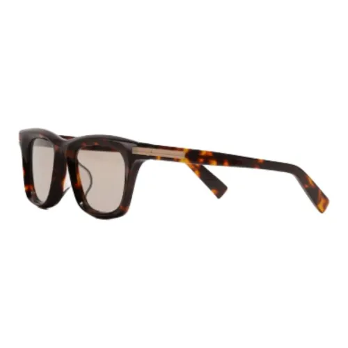 Zegna Ацетат Квадратные Солнцезащитные очки Унисекс Черепаховый