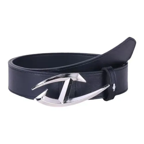 IOTS Ремни из ПУ (полиуретана) кожа унисекс 3,3 см