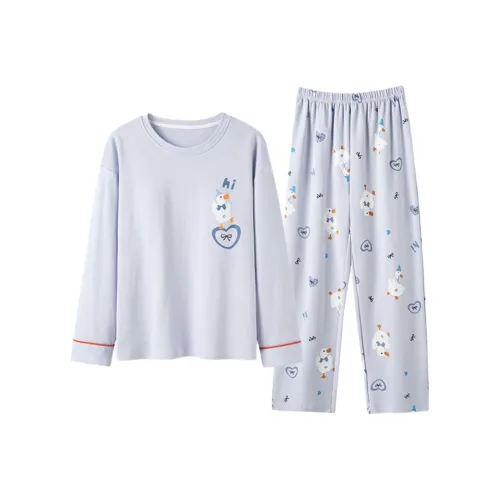 ZAO FU NIAO Пижамный комплект женский тихий синий