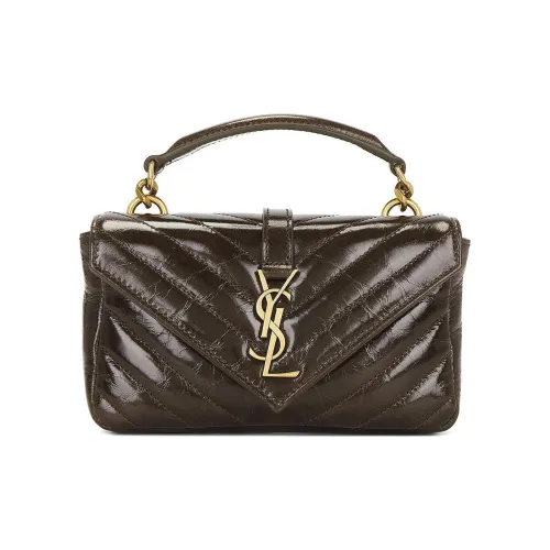 SAINT LAURENT Кожа Сумка через плечо Мини Женская Светлый Мускус