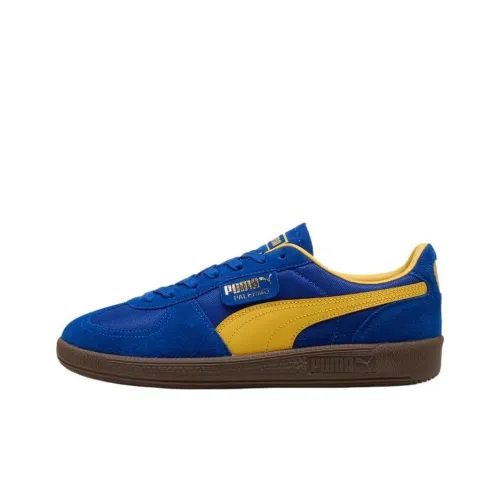PUMA Palermo Vintage Устойчивые к истиранию низкие кроссовки для скейтбординга унисекс синие