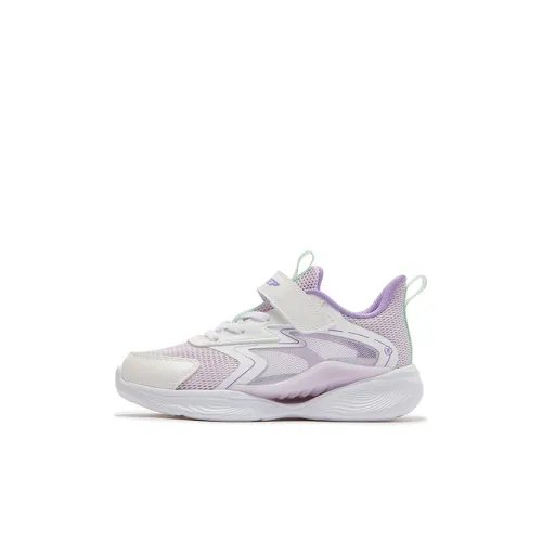XTEP Slip-resistant Abrasion-resistant Низкий топ Беговые кроссовки Классический Белый с Нюансом Фиолетового Детский