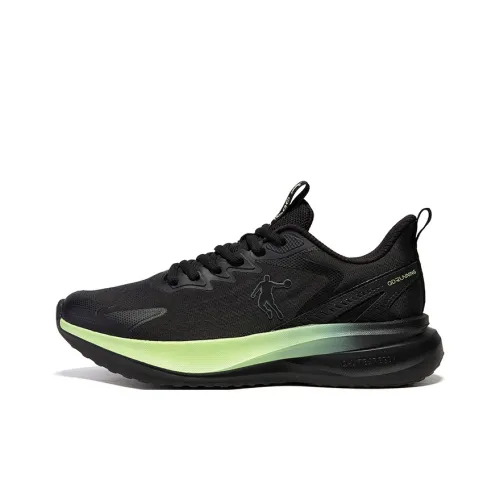 QIAODAN Амортизация Дышащий Легкий Низкий Топ Повседневные Беговые Кроссовки Мужские Черный Масляный Зеленый