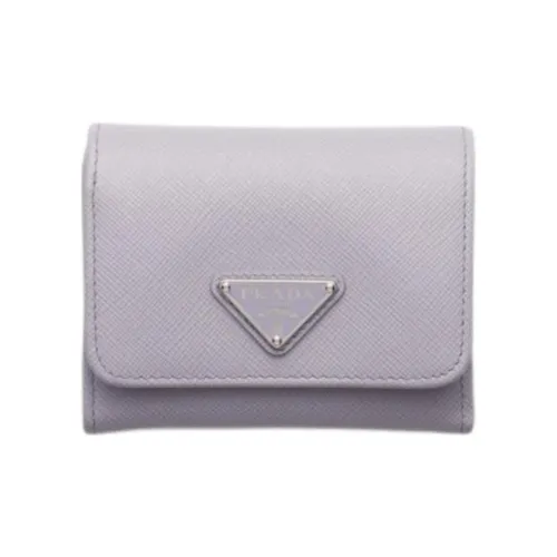 PRADA Кошелек из коровьей кожи женский светло-фиолетовый