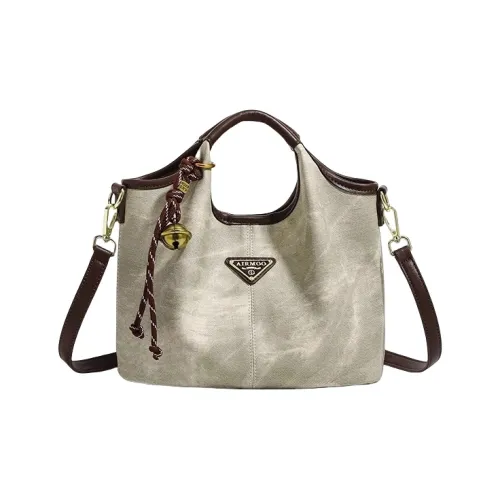 PESASRIE Microfiber Synthetic Leather Bag Standard Women's Beige Green PESASRIE Микрофибра Синтетическая Кожа Сумка Стандартная Женская Бежевая Зеленая