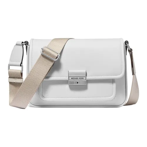 MICHAEL KORS Bradshaw Кожа Курьерская Сумка Сумка через плечо Сумка для ноутбука Сумка для рук Средний Женская Оптический белый