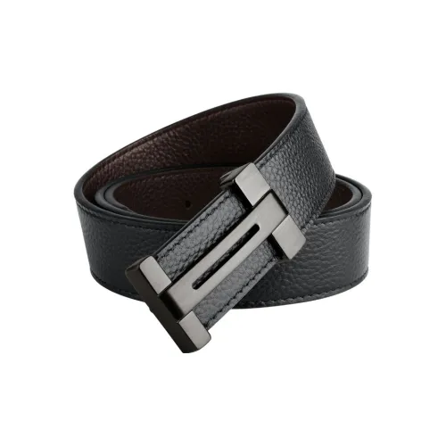 JEEP SPIRIT Ремни из натуральной коровьей кожи мужской черный коричневый ширина 3,5 см