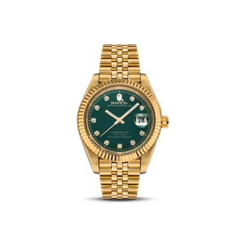 A BATHING APE Механические часы Movement унисекс, 48 мм, зеленый