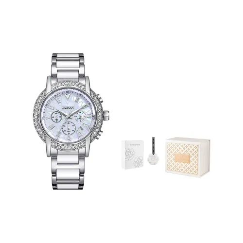 MISHALI Meloon Collection Кварцевый механизм Керамика Ремешок Часы Женские Жемчужная раковина Циферблат