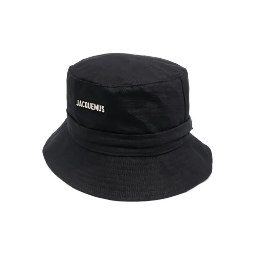 Jacquemus Cotton Bucket Hats Женские Черный